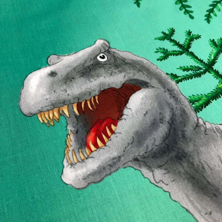 Dino Grün Bettwäsche Digitaldruck ESPiCO Sleep and Dream 135 x 200 + 80 x 80 cm – Bild 7