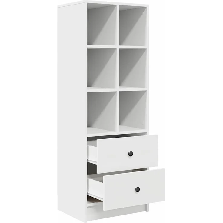 vidaXL Highboard mit Schubladen Weiß 45,5 x 34 x 127 cm 869362 – Bild 4
