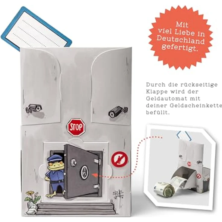 SURPRISA Geschenkbox Geld-O-Mat Geldgeschenk Verpackung – Kreatives DIY Geldautomat, für Geldgeschenke zum Geburtstag, Hochzeit & besondere Anlässe – Bild 7