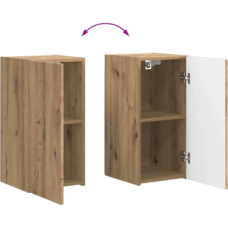 vidaXL TV-Schrankset 6 stk. Artisan-Eiche Holzwerkstoff 3409131 – Bild 11