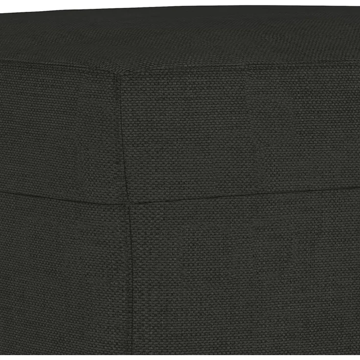 vidaXL Sessel mit Hocker Schwarz 60 cm Stoff 3201147 – Bild 5
