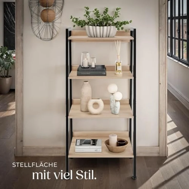tectake Leiterregal Chatham, Set 1-tlg, Industrial Style – Bild 9