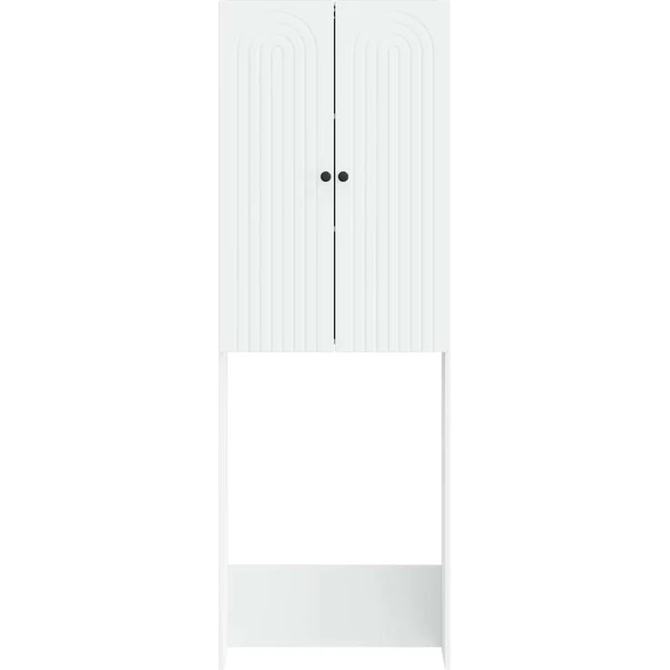 vidaXL Toilettenschrank ALKMAAR Weiß 66 x 25,5 x 190 cm Holzwerkstoff 896255 – Bild 5