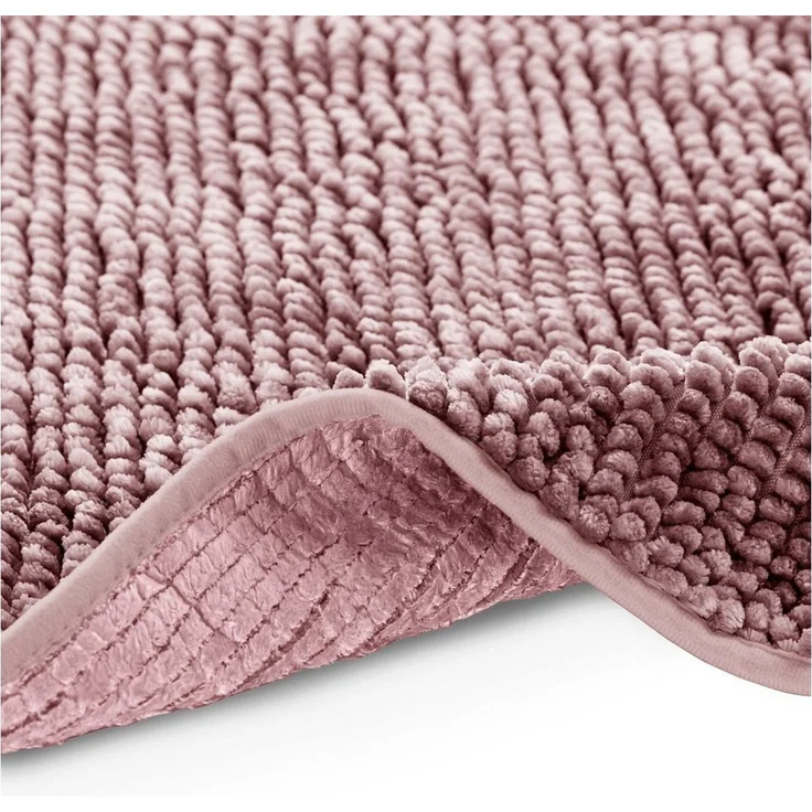 Restilo Badematte Badematte Badteppich Badvorleger Duschvorleger WC Vorleger rutschfest, rutschhemmend beschichtet, Set, Polyester, Rechteckig, Matte + WC Vorleger, BxL 50x80 cm und BxL 40x50 cm – Bild 2