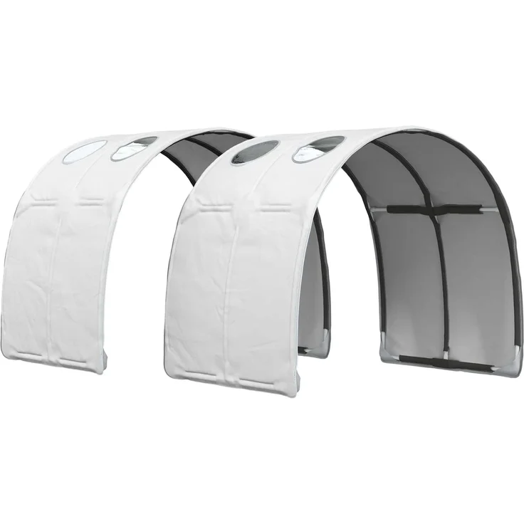 vidaXL Bett mit Tunnel 3 Stk. Artisian Eiche und Weiß Holzwerkstoff 3423665 – Bild 5
