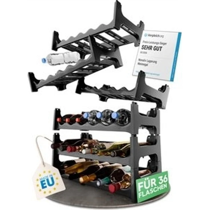 Novaliv Weinregal -, Spar-Set 6-tlg, Stapelbar,platzsparend, erweiterbar – Bild 6