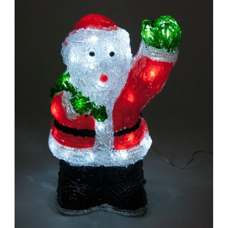 LED Deko Weihnachtsmann mit 40 weißen LED's – Bild 1
