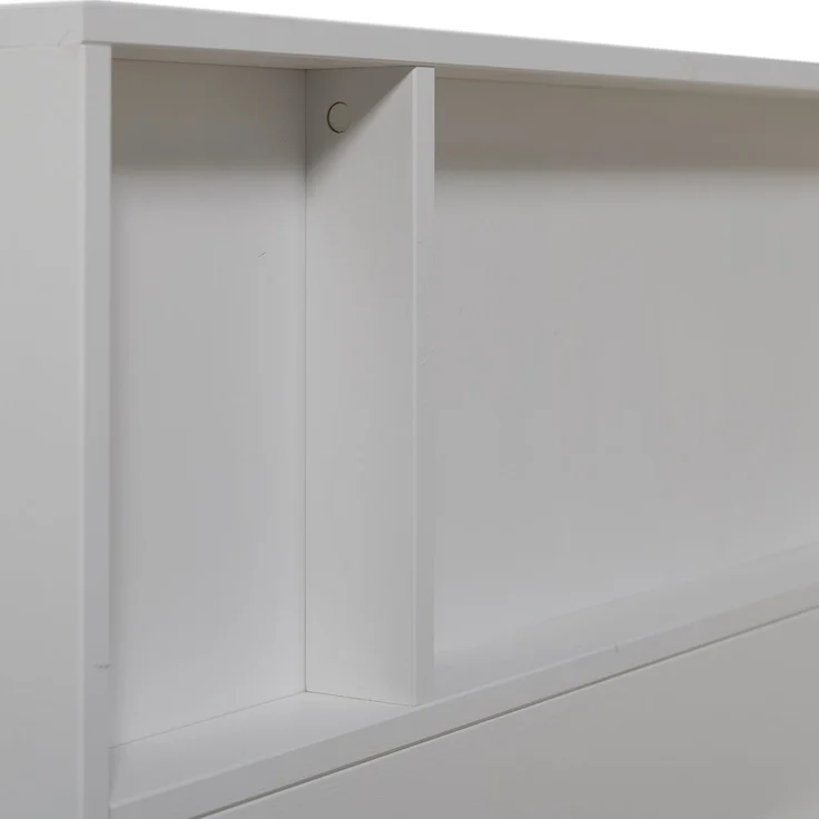Bettgestell Carter aus FSC-Kiefer, modern mit Stauraum, weiß lackiert, 215 x 118 x 67 cm – Bild 6