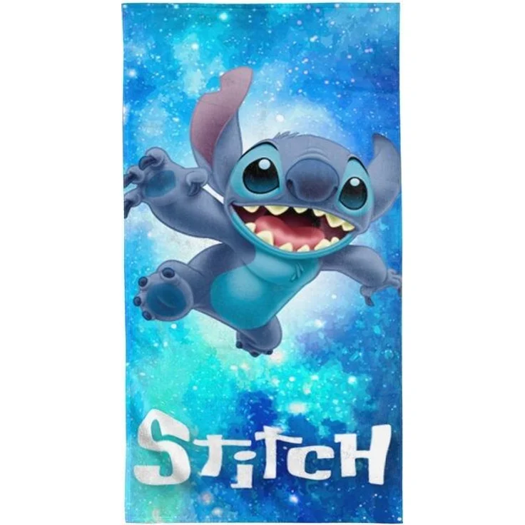 BERONAGE Strandtuch Lilo & Stitch Badetuch Out of The World 75x150 cm, (1-St), Frottee in Velours-Qualität – Bild 4