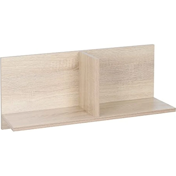 RICOO Wandregal 70 x 30 x 22 Braun Sonoma Eiche, Spanplatte aus Holz, Hängereral WM013-ES, Regal Wand, Bücherregal Bilderregal Fotoregal Küchenregal Hängend Wandboard Würfelregal Schweberegal – Bild 3