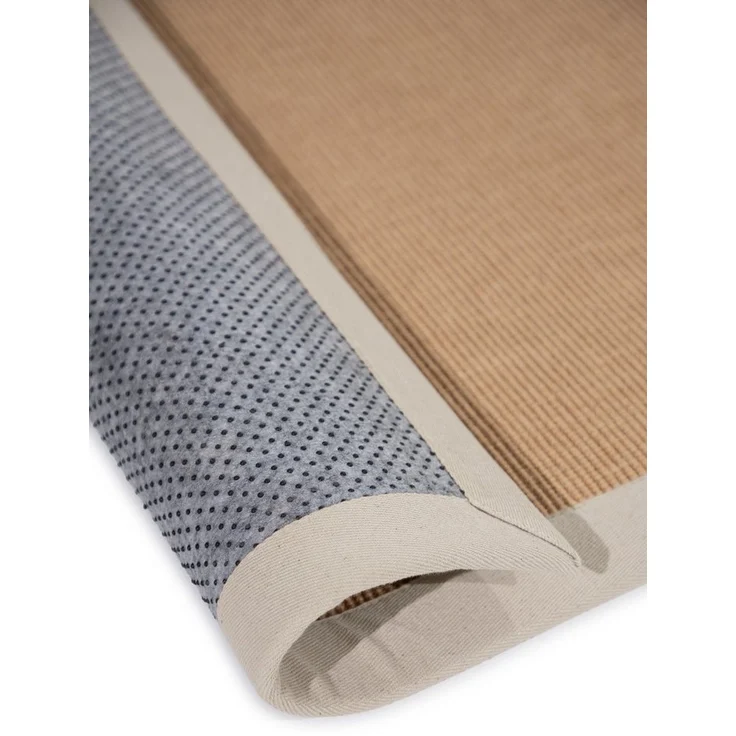 carpetfine Läufer Sisal, rechteckig, Höhe: 5 mm, mit farbiger Bordüre, Anti Rutsch Rückseite – Bild 3