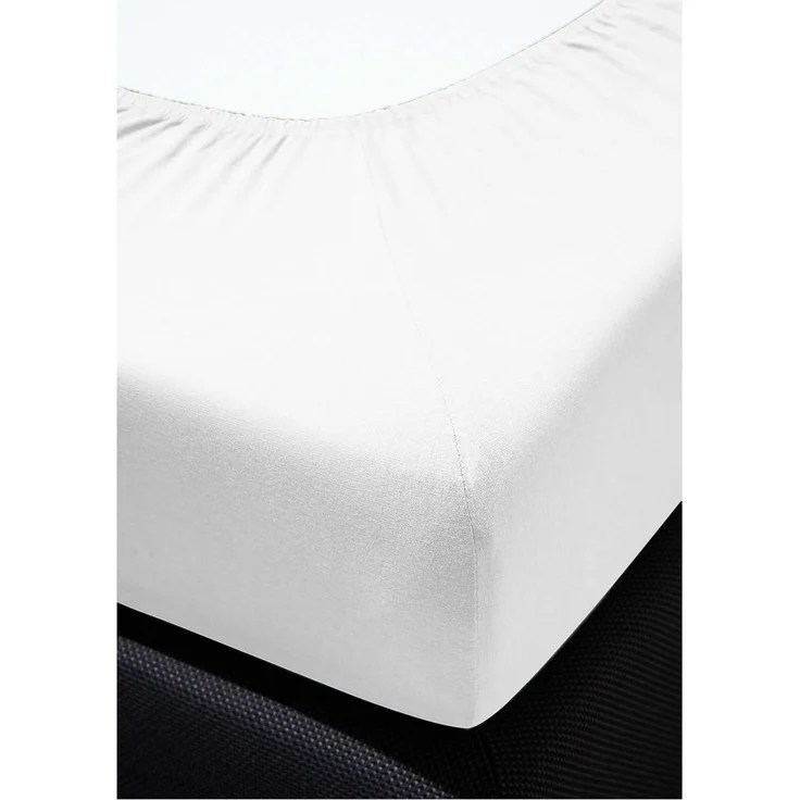 Irisette Frottier-Stretch Betttuch Orion 0009 weiss 100x200 cm 9-10 weiss – Bild 4