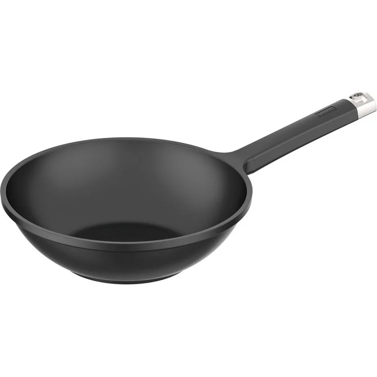 Berndes Edition 100 Wokpfanne, Wok mit Stiel, Aluguss, Schwarz, 28 cm, 031682 – Bild 2