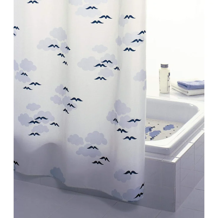Ridder Duschvorhang Helgoland blau Breite 120 cm – Bild 2