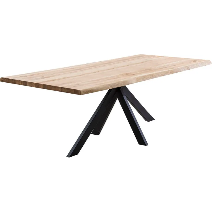 Home affaire Esstisch Tristan, Massivholz Wildeiche mit echter Baumkante