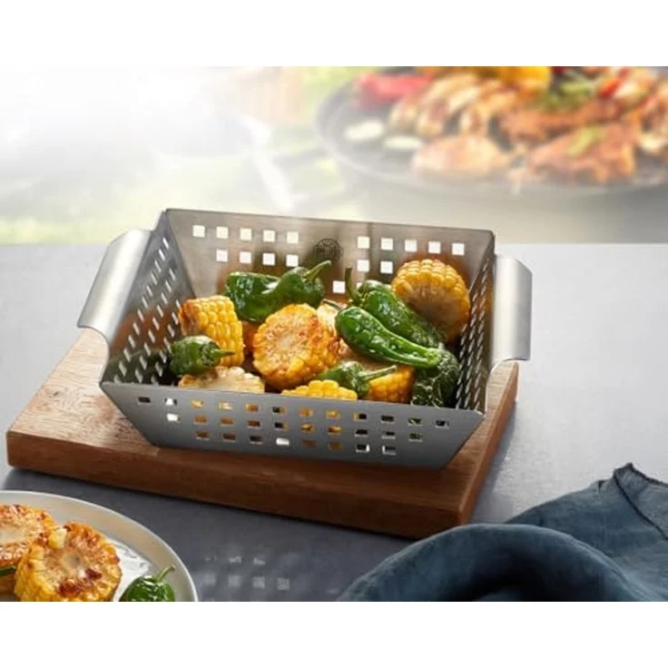 GEFU Grillschale edelstahl, 25 cm x 21,5 cm x 5 cm – Bild 2