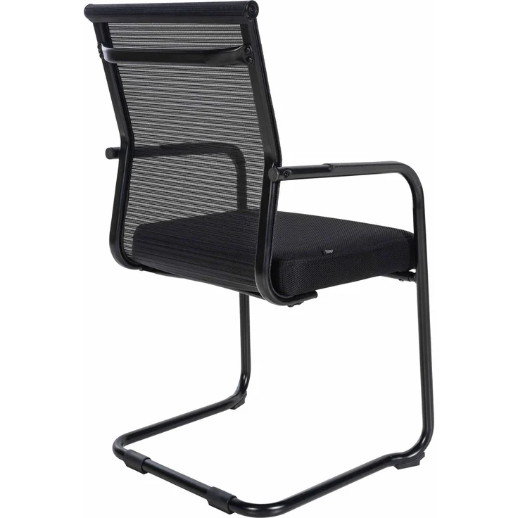 CLP 2er Set Besucherstühle Denny Mesh freischwingend,schwarz – Bild 3