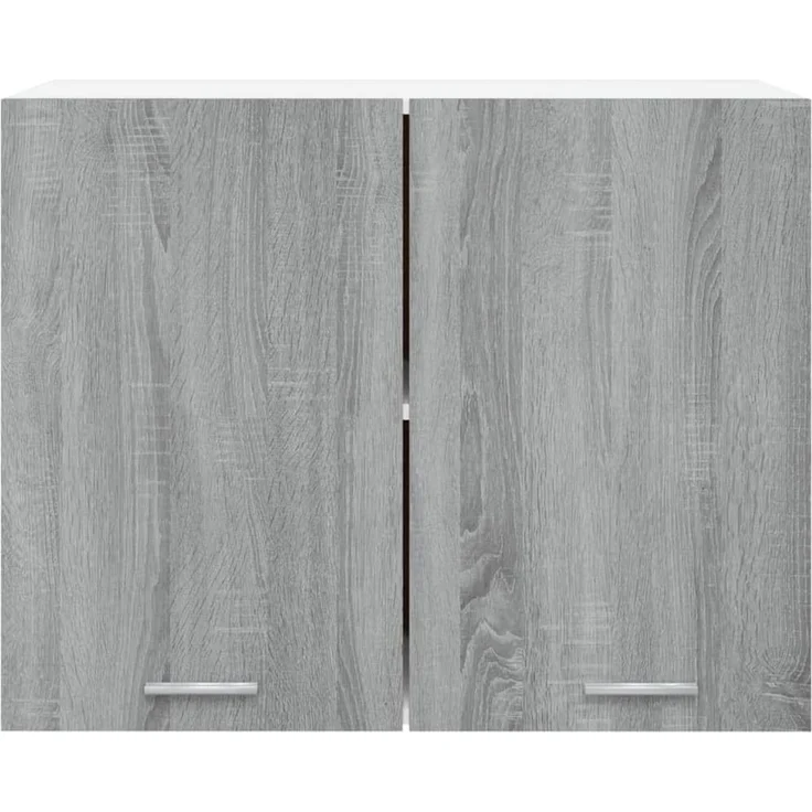 vidaXL Hängeschrank, Wandschrank für Küche, Küchenschrank mit viel Stauraum, Schwebeschrank Schrank Küchenmöbel, Grau Sonoma Holzwerkstoff – Bild 6