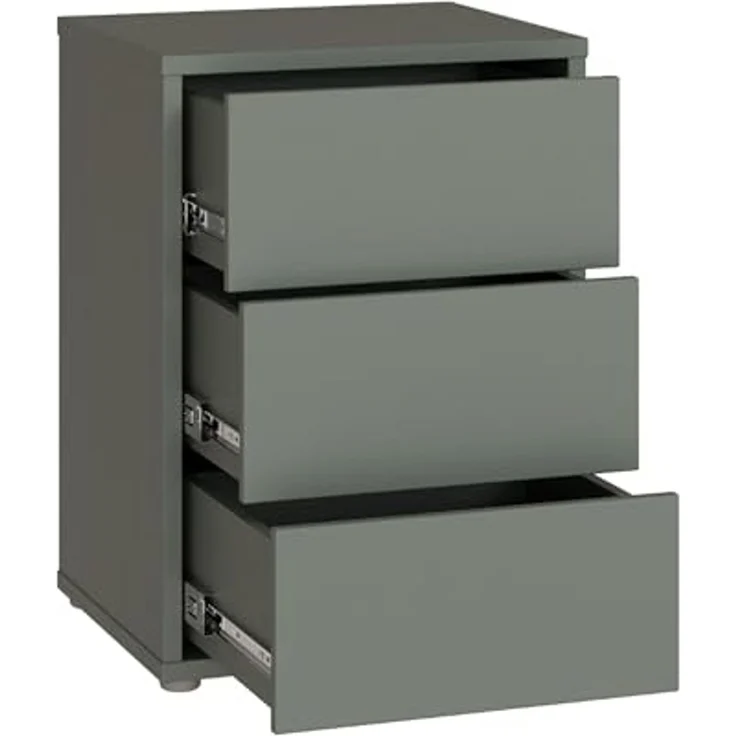 FORTE Nachtkommode Alice Springs, Schubkästen mit Vollauszug, Push to Open – Bild 7