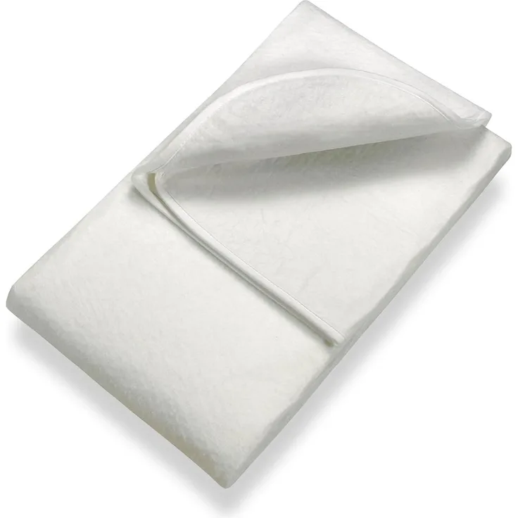 Sleezzz Basic Nadelfilz Matratzenunterlage 140 x 200 cm, Matratzenschoner zum Auflegen aufs Lattenrost, Weiß