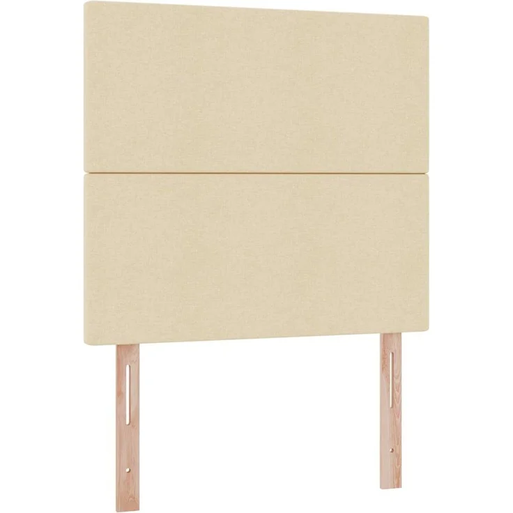 vidaXL LED-Speicherbett mit Matratze Creme 90 x 190 cm Stoff 3372325 – Bild 10