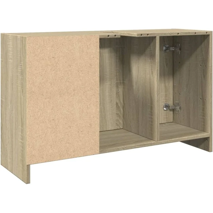 vidaXL Waschbeckenunterschrank Sonoma-Eiche 90x29x55 cm Holzwerkstoff 848124 – Bild 2