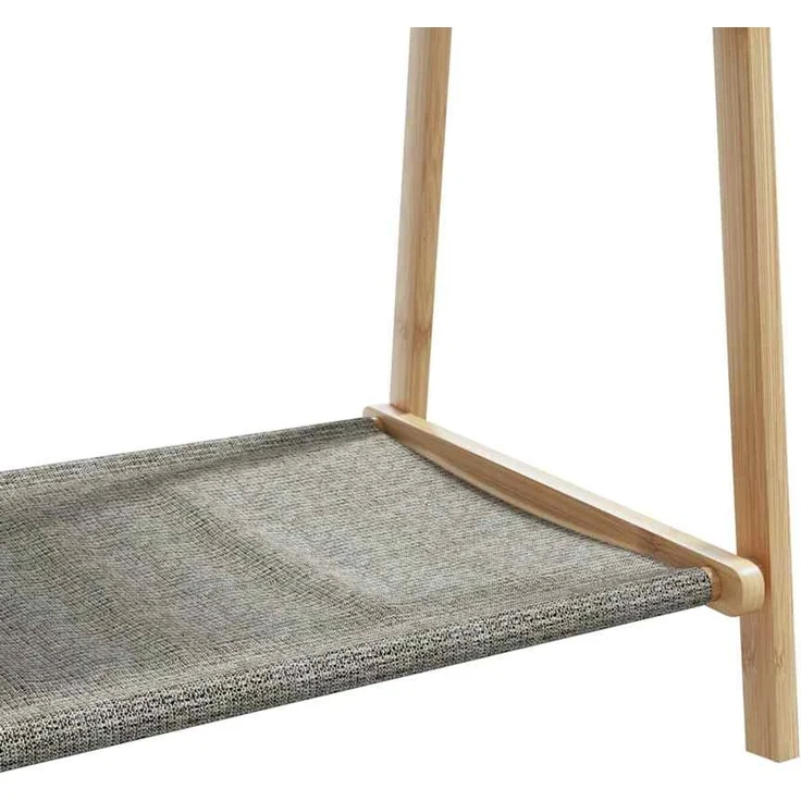 vidaXL Kleiderständer mit Ablagen 132x45,5x150,5 cm Bambus 4008914 – Bild 8