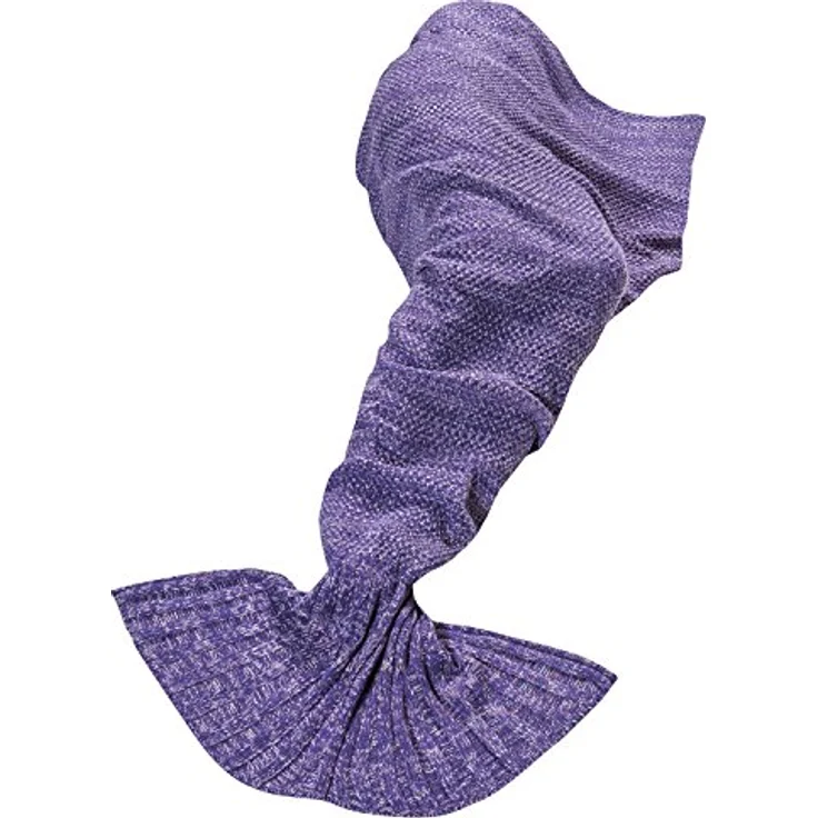 Wohndecke FELUNA Wohndecke Meerjungfrau – Wolldecke mit Schwanzflosse, Feluna, Wolldecke Flossen-Decke – Bild 3