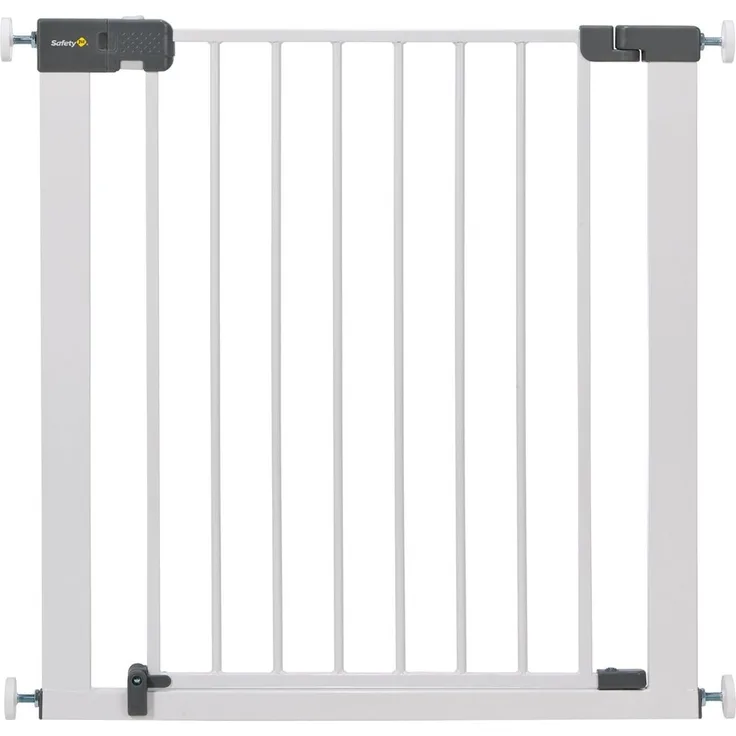 Safety 1st Quick Close Plus Treppenschutzgitter, extra sicheres Metall, Türschutzgitter zum Klemmen, weiß, bis 136 cm verlängerbar