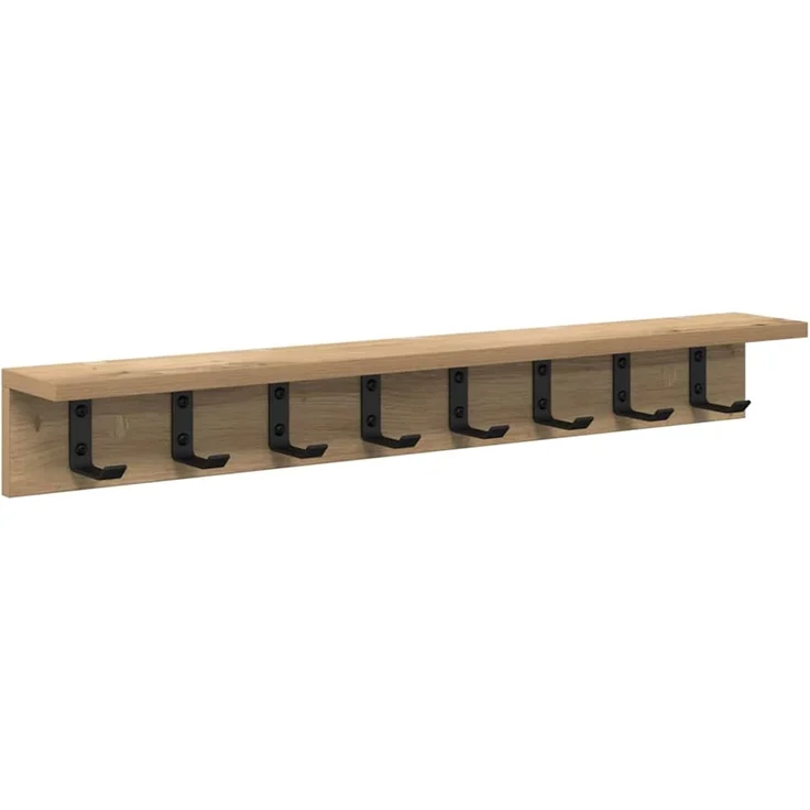 Wandmontierter nachttisch, Wandregal Artisan-Eiche 80 x 10,5 x 10,5 cm – Bild 2