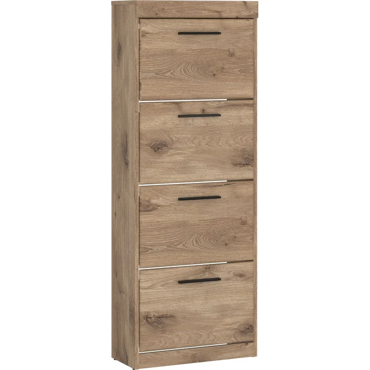 Schuhkipper >GRANO< 4 Klappen, Viking Eiche Dekor - 54x149x31 (BxHxT) – Bild 1