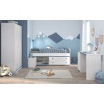 Parisot Kinderzimmer und Jugendzimmer Smoozy in weiß Kiefer Set 4-tlg.
