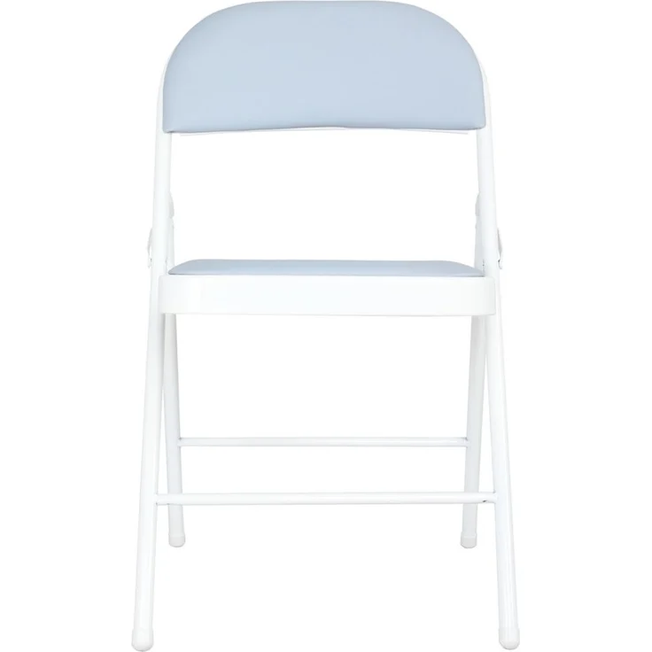 HTI-Living Wedigo Kunstleder Grau-Weiß 6er-Set Klappstuhl – Bild 2