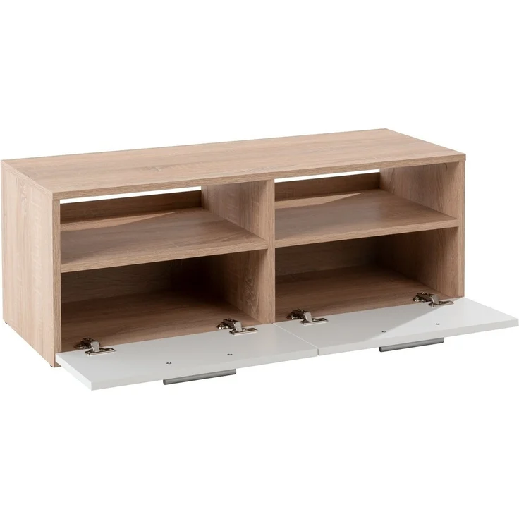 RANA TV-Lowboard in Eiche Sonoma Optik - schlichtes TV-Board mit viel Stauraum für Ihr Wohnzimmer - 95 x 36 x 35 cm (B/H/T) – Bild 3