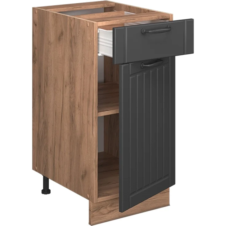 Küchenunterschrank Fame-Line Dunkelgrau 40 cm , AP Anthrazit Vicco – Bild 5