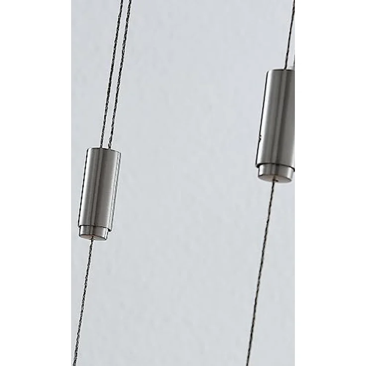 Lucande LED-Hängeleuchte Marija, 101 cm, goldfarben, dimmbar mit gebogenen Blenden und Höhenverstellung – Bild 6