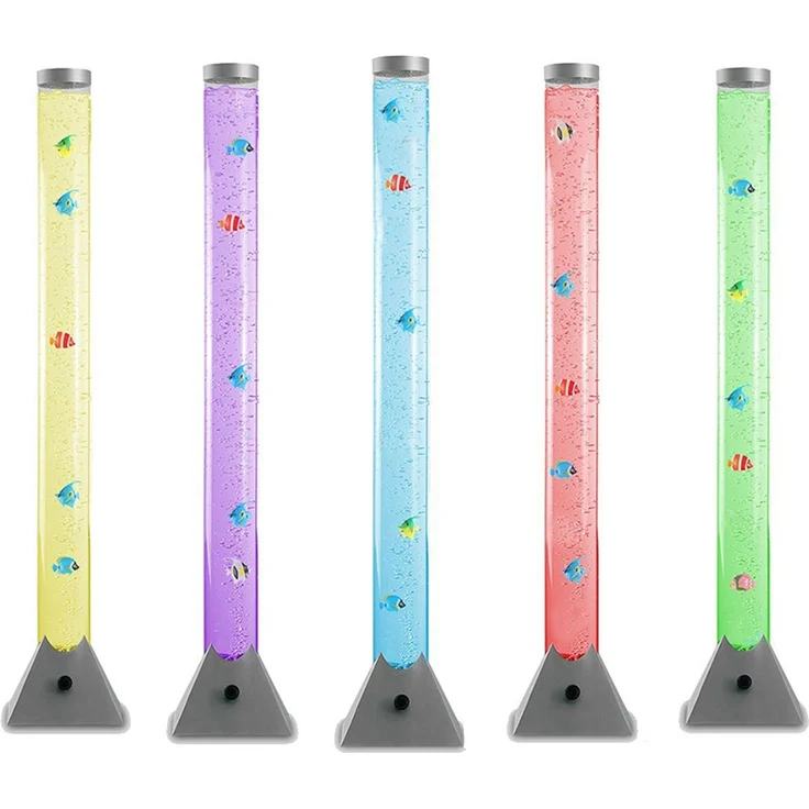 LED Deko Stehleuchte, Wassersäule, Deko-Fische, Höhe 120 cm – Bild 1
