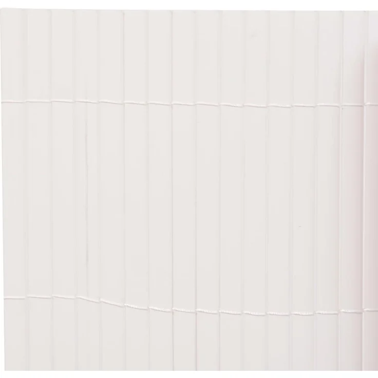 vidaXL Gartenzaun Doppelseitig 90×500 cm Weiß 43627 – Bild 3
