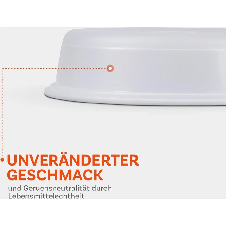 Mikrowellenabdeckung Ø26 x 7cm, Geschirhülle für die Mikrowelle - Mikrowellenhaube, Spritzschutz, Mikrowellendeckel transparent – Bild 6