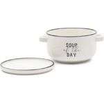 Riviera Maison Suppentasse mit Deckel My Favourit Soup 528580