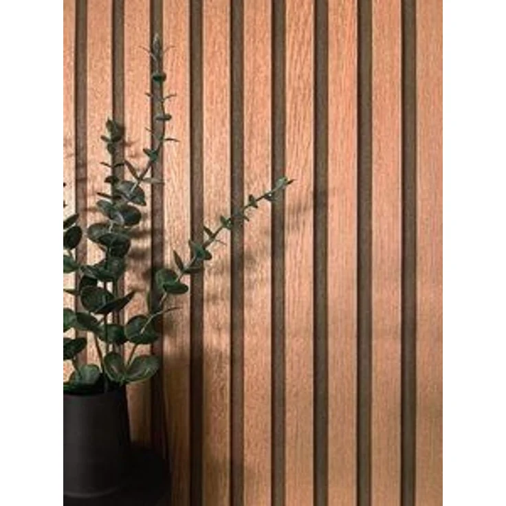 Newroom Vliestapete, Bronze Tapete Glamour Paneele - Wandpaneele Holzpaneele Kupfer Metallic Modern Skandinavisch Lamelle Streifen für Wohnzimmer Schlafzimmer Küche – Bild 6