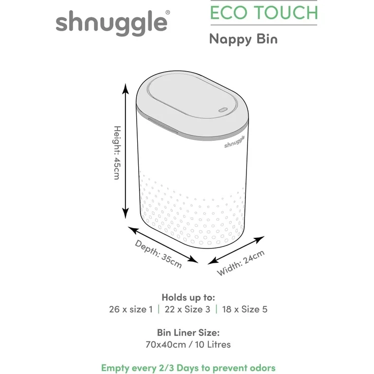 Shnuggle Windeleimer Touch mit Drop-and-Go-Funktion – Bild 9