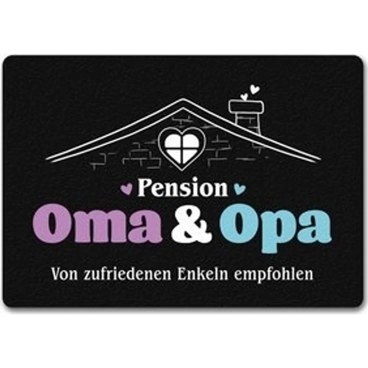 speecheese Fußmatte Pension Oma & Opa Fußmatte in 35x50 cm ohne Rand mit Spruch Von – Bild 6