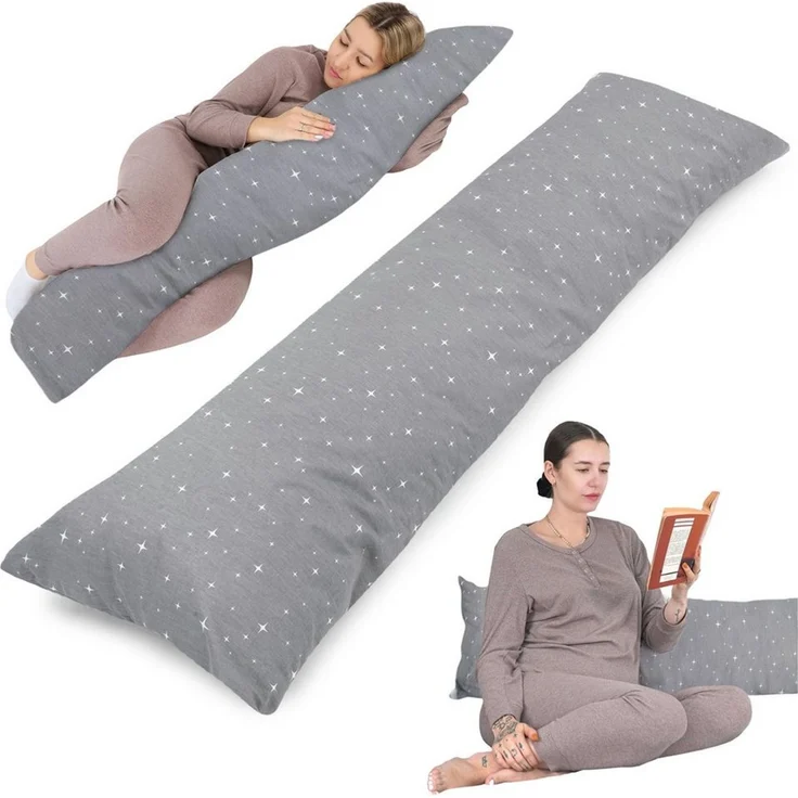 Totsy Baby Seitenschläferkissen Schwangerschaftskissen 40x145 cm - Kuschelkissen Schlafkissen – Bild 1