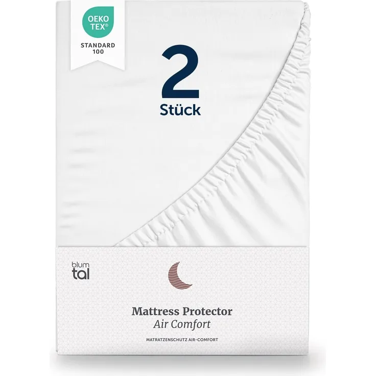 Matratzenschoner Wasserdichter - Atmungsaktive Matratzenauflage Blumtal, mit Spannfixierung - ohne Knistern, TESTSIEGER, Oeko Tex Zertifiziert