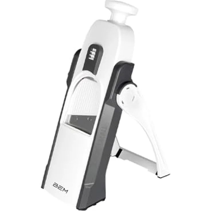 BEM Gemüsehobel 2x Multifunktionaler handbetriebener Gemüseschneid, Kunststoff, (24-in-1 Multischneider mit Fingerschutz, Mandoline Slicer Kartoffelschneider Zwiebelschneider Karottenhobel), Gurkenschneider Salatschneider Pommesfrites Cutter BPA-Frei – Bild 3