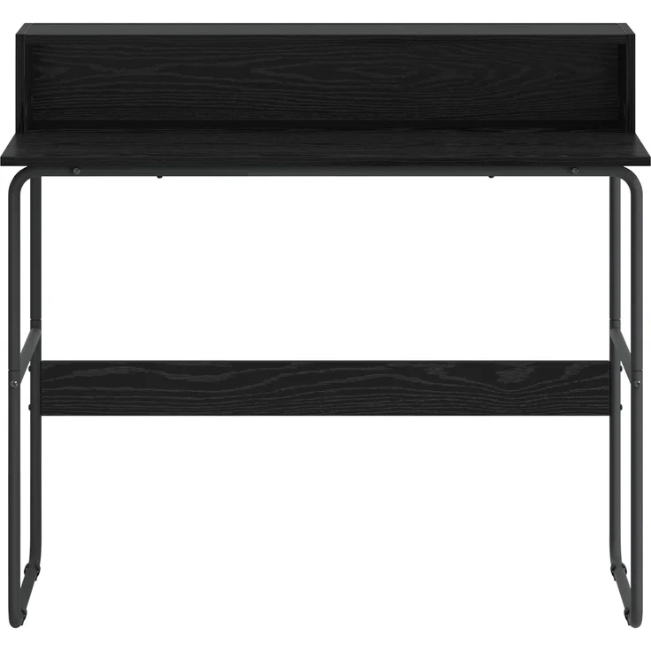 vidaXL Schreibtisch mit Stauraum Schwarz Eichen-Optik 100 x 50 x 91 cm 8008026 – Bild 3