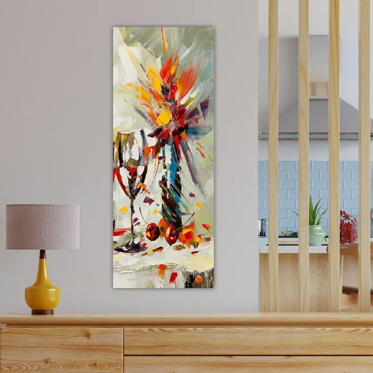 Wallity 'DKY521636_3080' Dekoratives Leinwandgemälde, Mehrfarbig, 80 x 30 cm