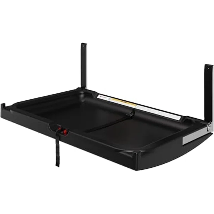 FOUNDATIONS Ultra 300-EH Wandwickeltisch in Schwarz | Wickelkommode/Wickeltisch klappbar aus Kunststoff | Wickelstation für Wand mit Wandhalterung, Sicherheitsgurt & Taschenhaken.. – Bild 2