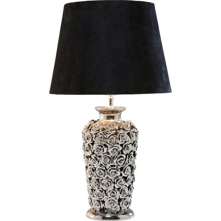 KARE Design Tischleuchte Rose Silber 57cm 33215